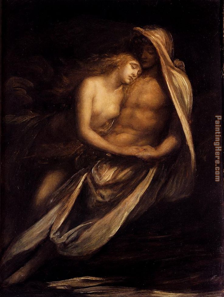 Paulo And Francesca painting - George Frederick Watts Paulo And Francesca art painting